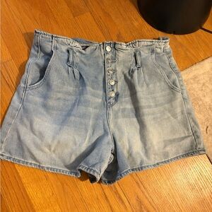 American Eagle Outfitters Light Blue High-Waisted Shorts